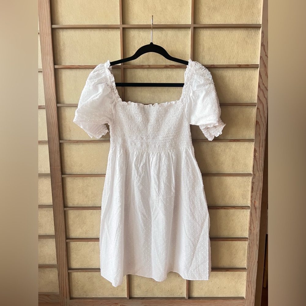 Hill House Athena Nap Dress - White Swiss Dot